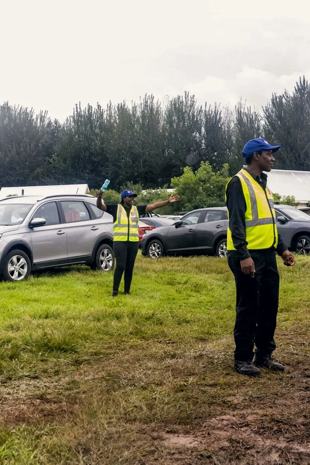 ZENOSC officers directing cars into event parking