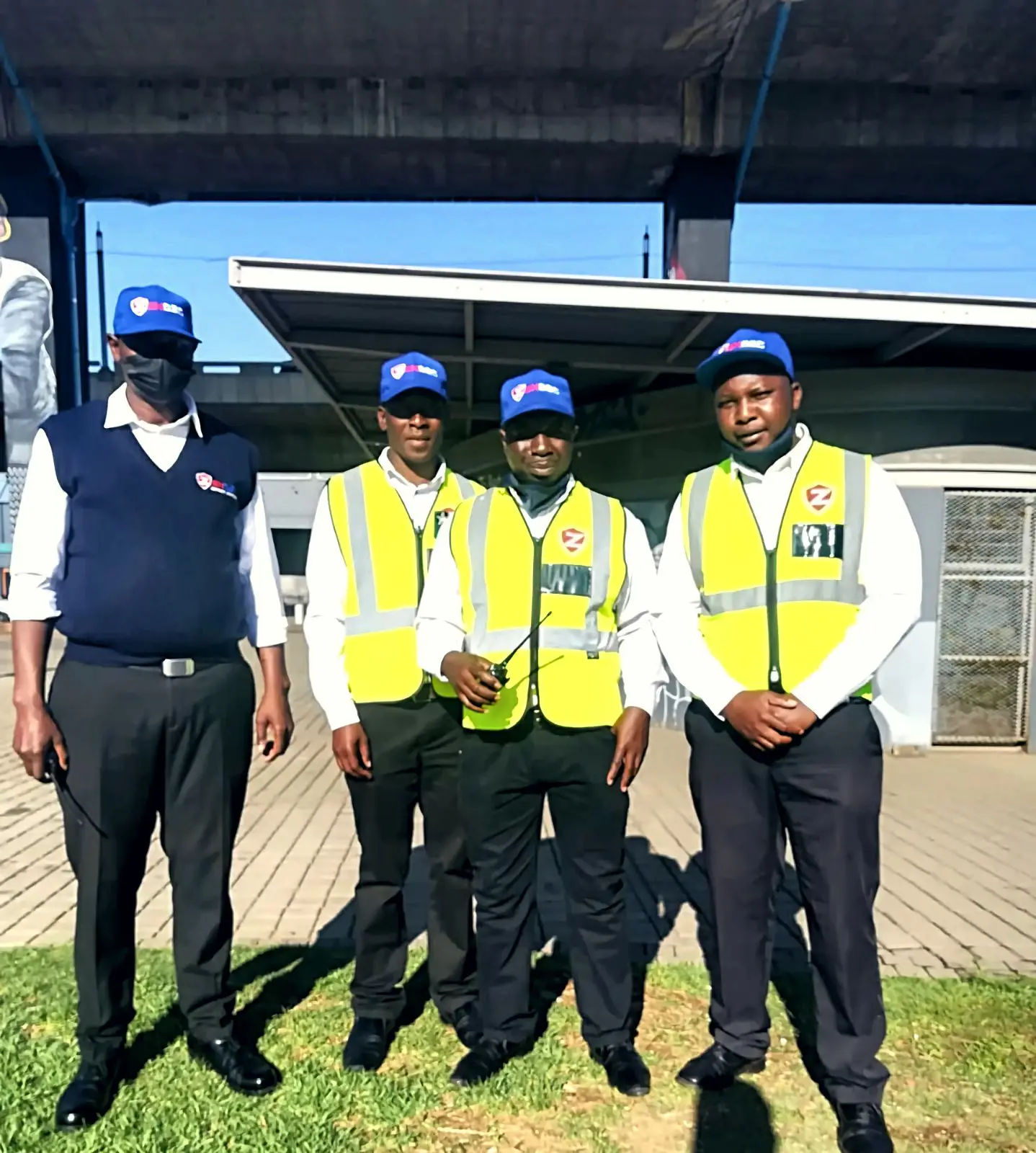 ZENOSC officers outside a stadium precinct